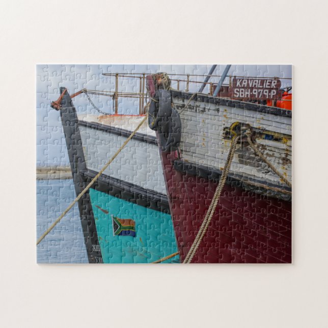 Puzzle Bateaux de pêche Velddrif Port Afrique du Sud (Horizontal)