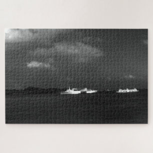 Puzzle Bateaux de voyageurs de la baie de Hong Kong en Ch