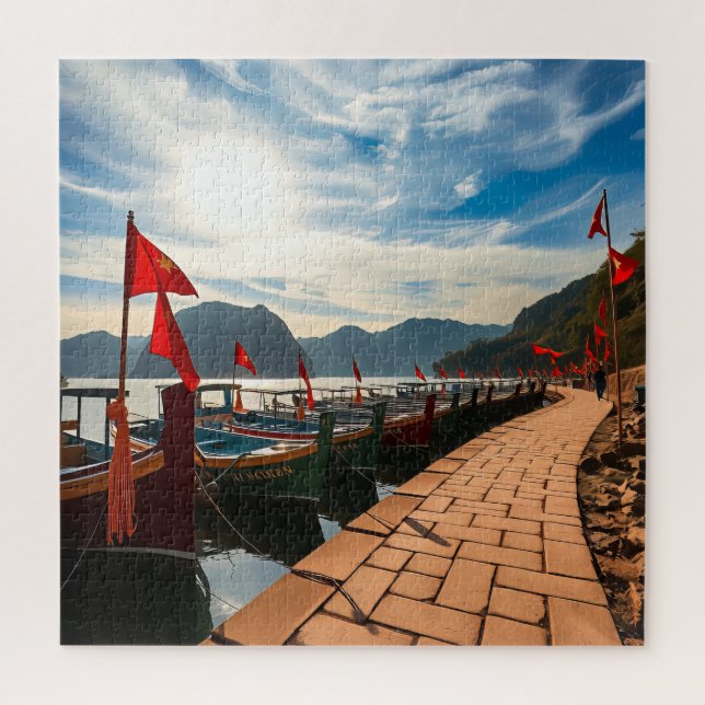 Puzzle Bateaux en bois traditionnels (Vertical)