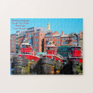 Puzzle Bateaux remorqueurs Portsmouth New Hampshire. Puzz