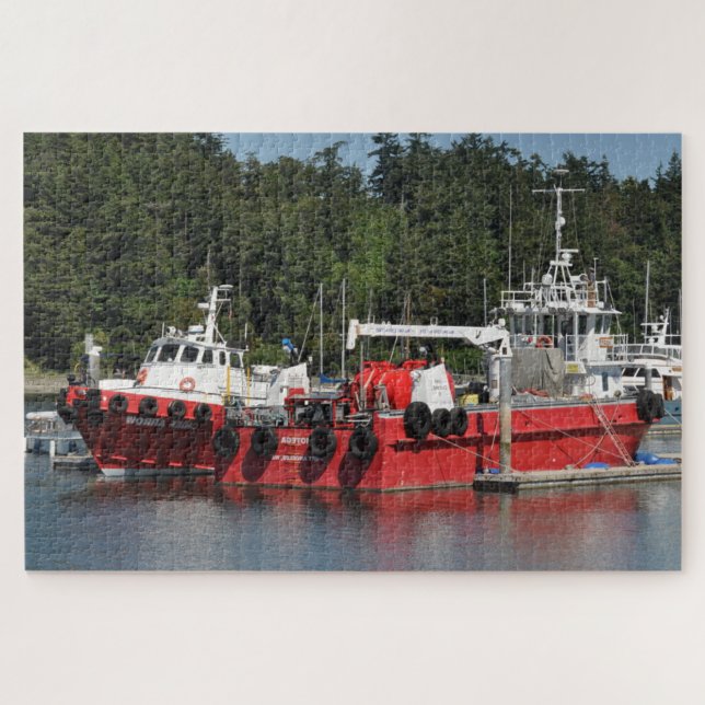 Puzzle Bateaux rouges (Horizontal)