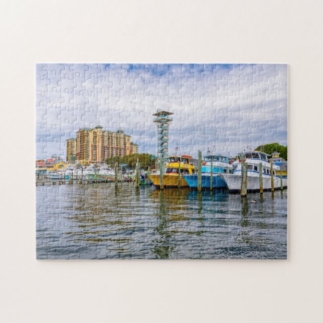 Puzzle Bateaux stationnés Destin Florida Harbour Jigsaw P (Horizontal)