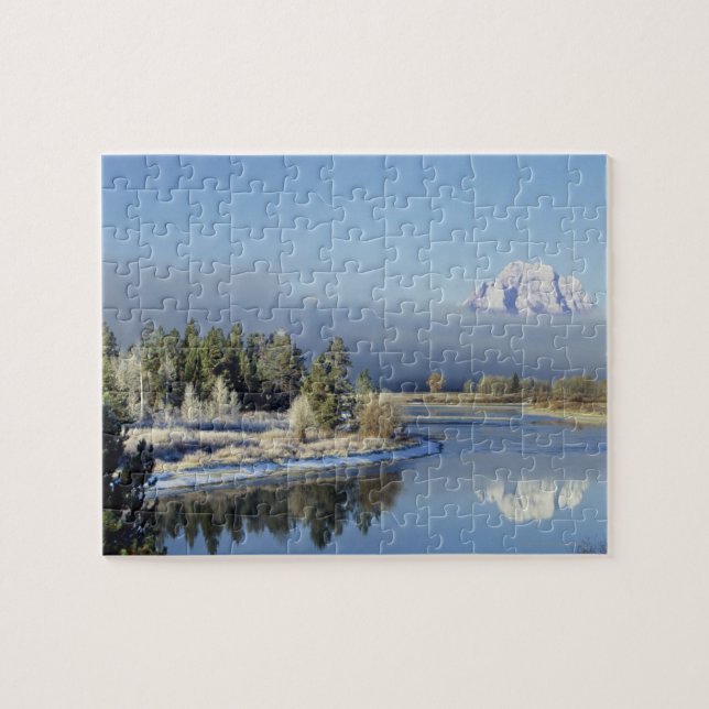 Puzzle Bâti Moran et lac string dans Teton grand (Horizontal)