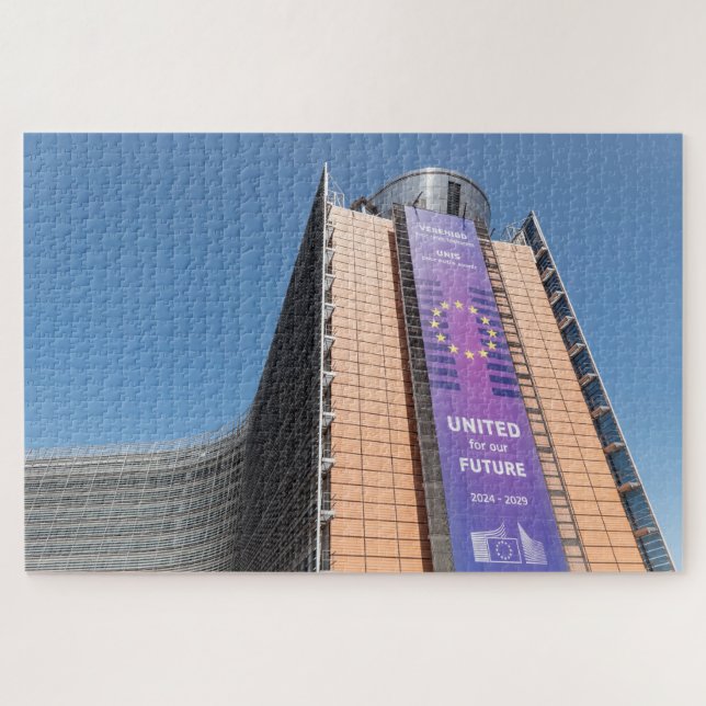 Puzzle Bâtiment Berlaymont EU Bruxelles  (Horizontal)