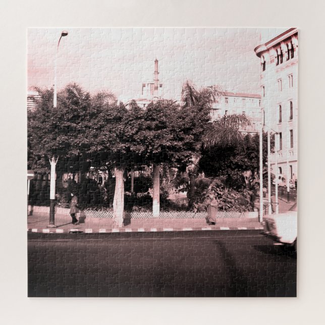 Puzzle Bâtiment de voitures vintage Algérie Alger (Horizontal)