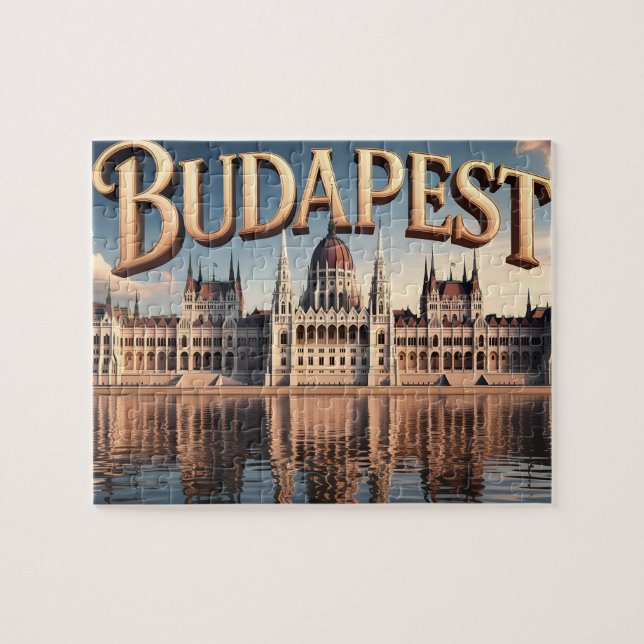 Puzzle Bâtiment du Parlement hongrois à Budapest (Horizontal)