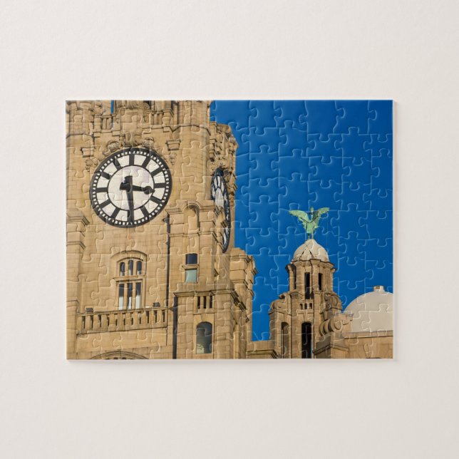 Puzzle Bâtiment Liver, Liverpool, Merseyside, Angleterre (Horizontal)