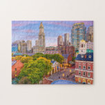 Puzzle Bâtiments de Boston City Massachusetts USA<br><div class="desc">Ce puzzle pittoresque présente les anciens bâtiments historiques avec les gratte-ciel modernes de l'arrière - plan à Boston,  Massachusetts,  USA #travel #adventure #boston #city #usa #unitedstates #massachusetts #building #building #architecture #adventure #cityscape #skyline #skyscrapers #sunset #colorful #paysage #jigsaw #jigsawpuzzle #cadeaux #cadeau #fun #stockingstuffers #jeux #réflexions</div>