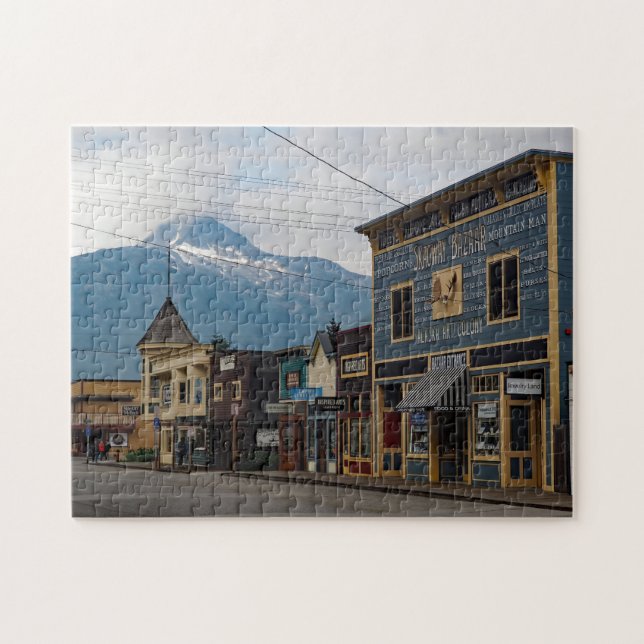 Puzzle Bâtiments de la ville de Skagway Alaska Photo (Horizontal)