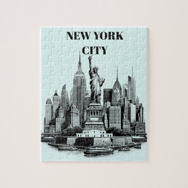 Puzzle Bâtiments de New York City Architecture art (Vertical)