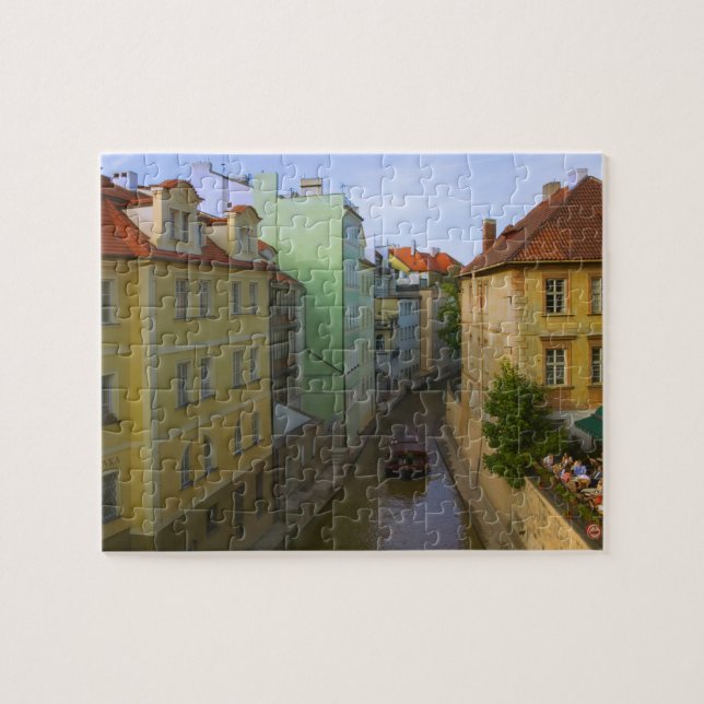 Puzzle Bâtiments historiques avec canal, Prague, Républiq (Horizontal)