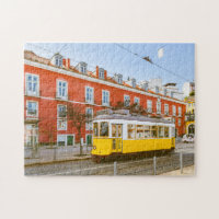 Bâtiments historiques de tramway Lisbonne Portugal