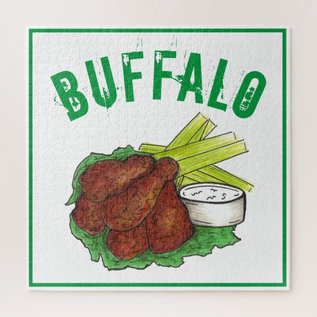 Puzzle Bâtonnets de chicken BBQ Buffalo New York (Vertical)