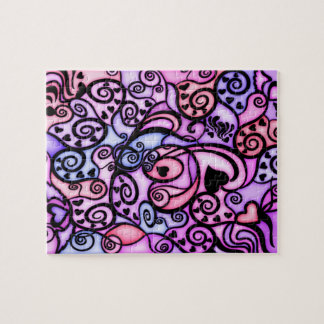 Puzzle Battements de coeur chantant, style en verre