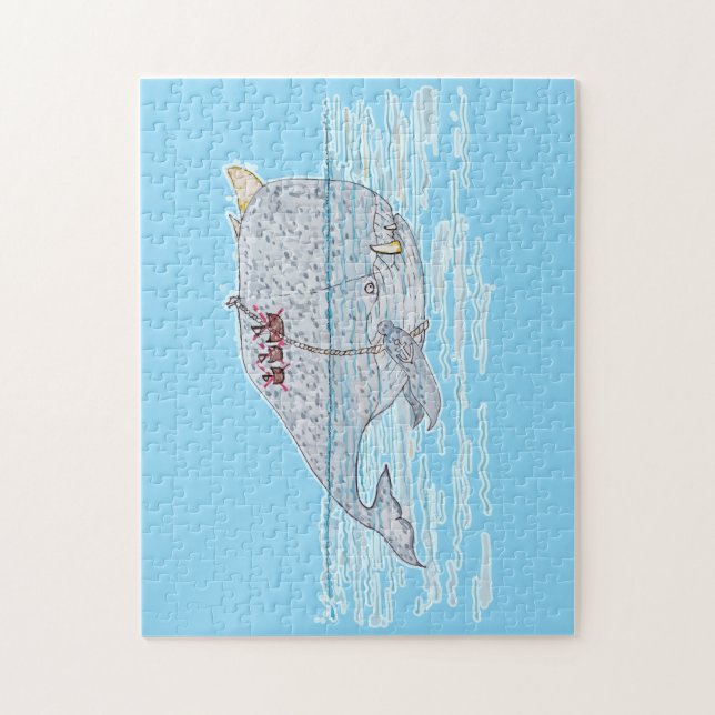 Puzzle Battle Horn-Whale (Vertical)