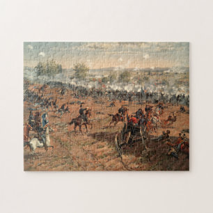 Puzzle Battle of Gettysburg Civil War 19th Century Print