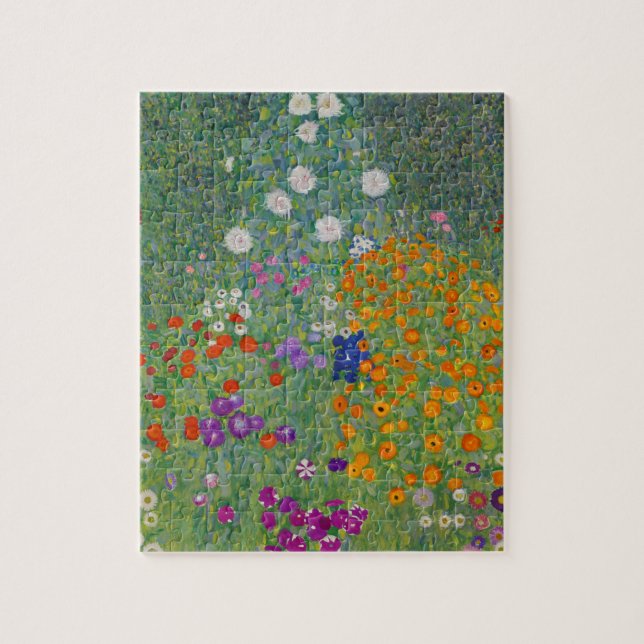 Puzzle Bauerngarten, Peinture à l'huile, Gustav Klimt (Vertical)