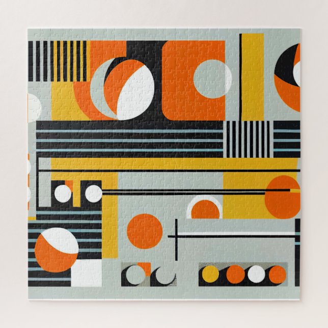 Puzzle Bauhaus Geometric Design 01 Perfect For (Vertical)