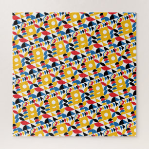 Puzzle Bauhaus Inspiré Contemporain Mi-Siècle
