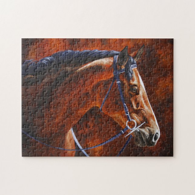 Puzzle Bay Horse Hanoverian Warmblood (Horizontal)