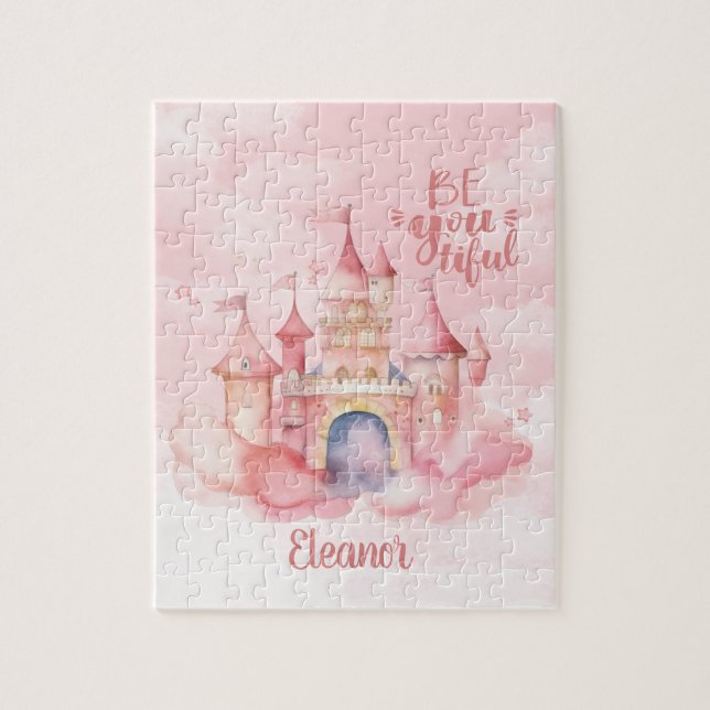 Puzzle Be-You-Tiful Palace in Pink Cloud personnalisable (Vertical)