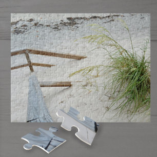 Puzzle Beach Grass White Sand Dune Beach Photographie