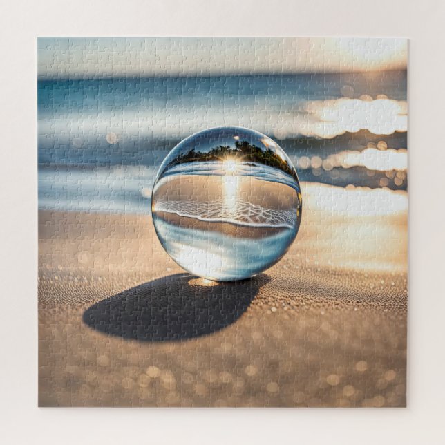 Puzzle Beach Lens Ball (Vertical)
