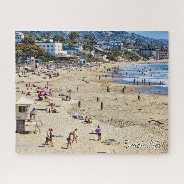 Puzzle Beach Life ! Laguna Beach sable et personnes (Horizontal)