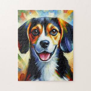 Puzzle Beagle chien acrylique Imprimer cadeau Amoureux de