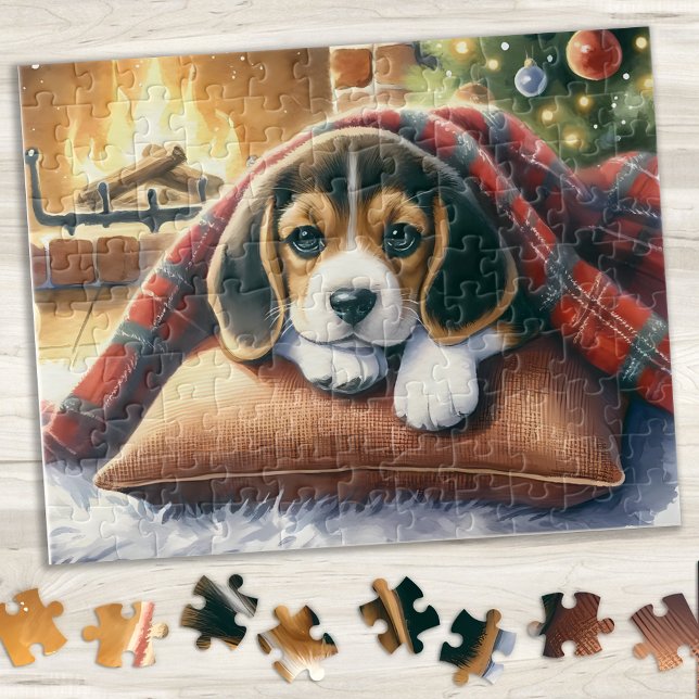 Puzzle Beagle Chien Chien Festive de Noël (Créateur téléchargé)