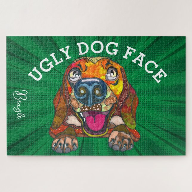 Puzzle Beagle laide visage de chien 1000 pièce (Horizontal)