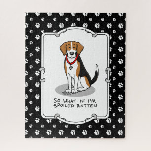 Puzzle Beagle pourri Spoché (tri couleur 3) Chien drôle