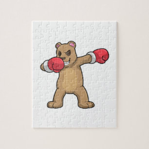 Puzzle Bear as Boxer at Boxer & Hip hop Dance Dab
