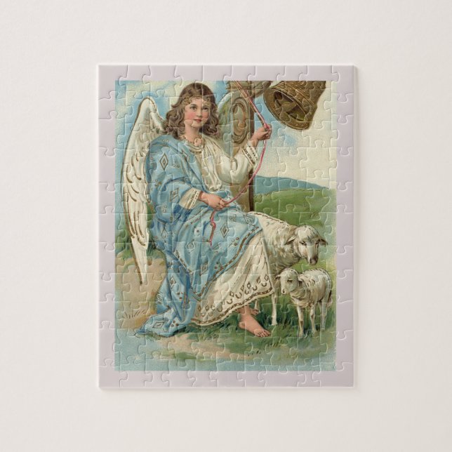 Puzzle Beau Ange Et Cloche D'Or (Vertical)