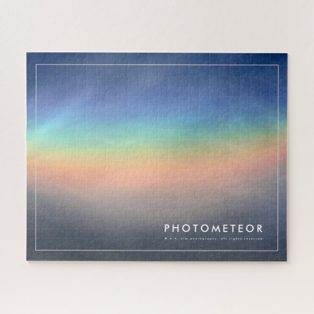 Puzzle Beau arc-en-ciel éblouissant dans les nuages (Horizontal)