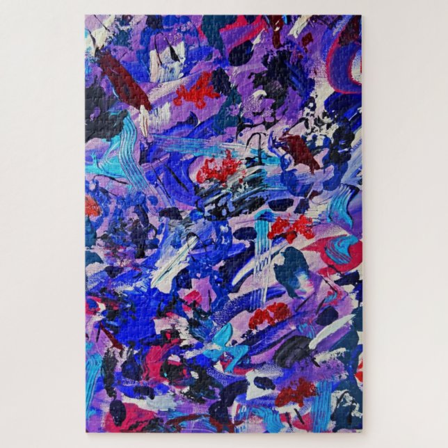 Puzzle Beau bleu abstrait (Vertical)