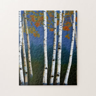 Puzzle Beau bouleau d'automne