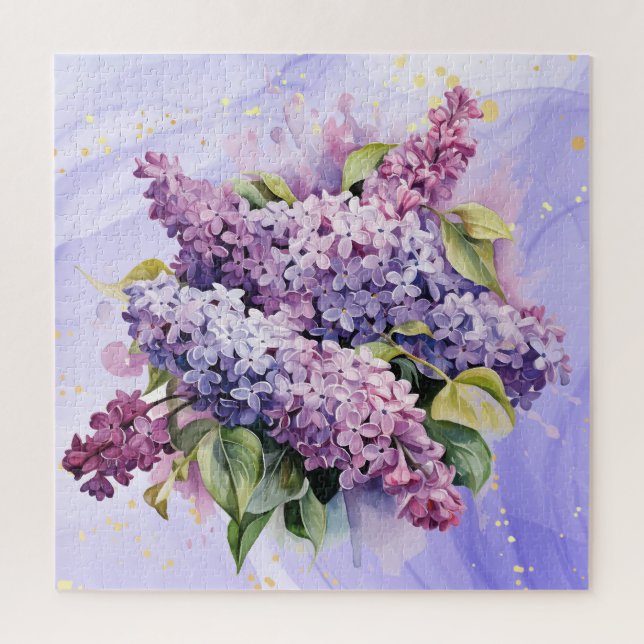 Puzzle Beau Bouquet de fleurs Lilac Bouquet Floral (Vertical)