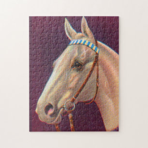 Puzzle beau cheval blanc