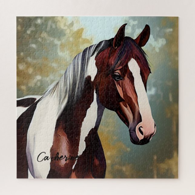 Puzzle Beau Cheval de Peinture (Vertical)
