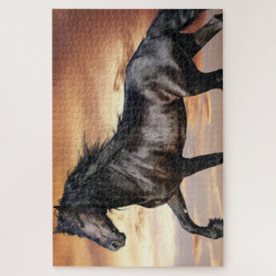 Puzzle Beau Cheval Noir