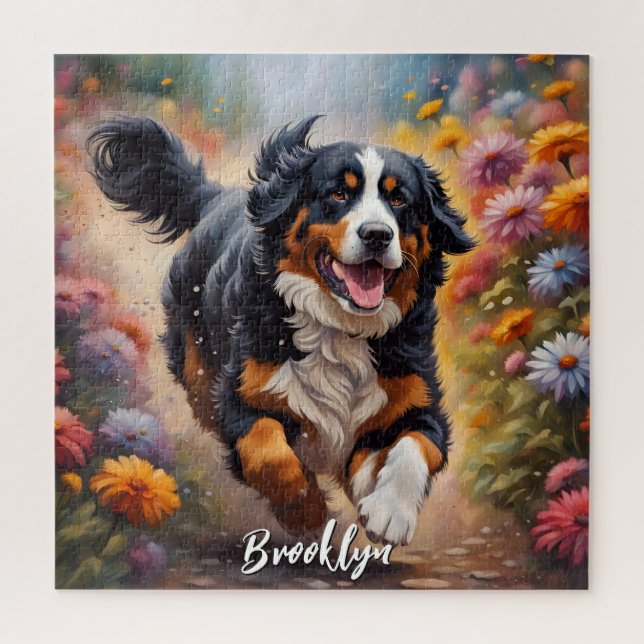 Puzzle Beau chien de montagne bernois (Vertical)