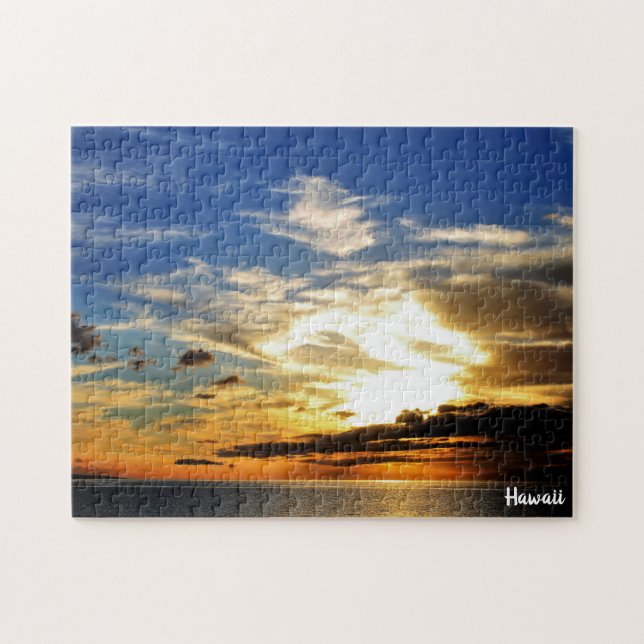 Puzzle Beau coucher de soleil hawaïen (Horizontal)