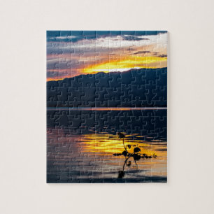 Puzzle Beau coucher de soleil paysage Pittoresque Art pho