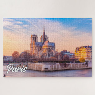 Puzzle Beau coucher de soleil sur Paris, France