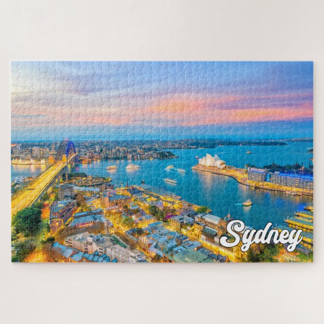 Puzzle Beau coucher de soleil sur Sydney, Australie (Horizontal)