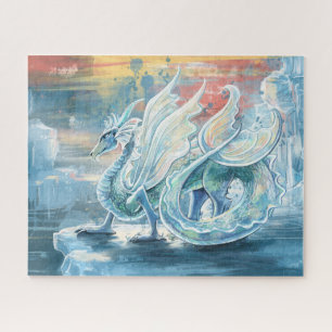 Puzzle Beau Dragon De Glace Art