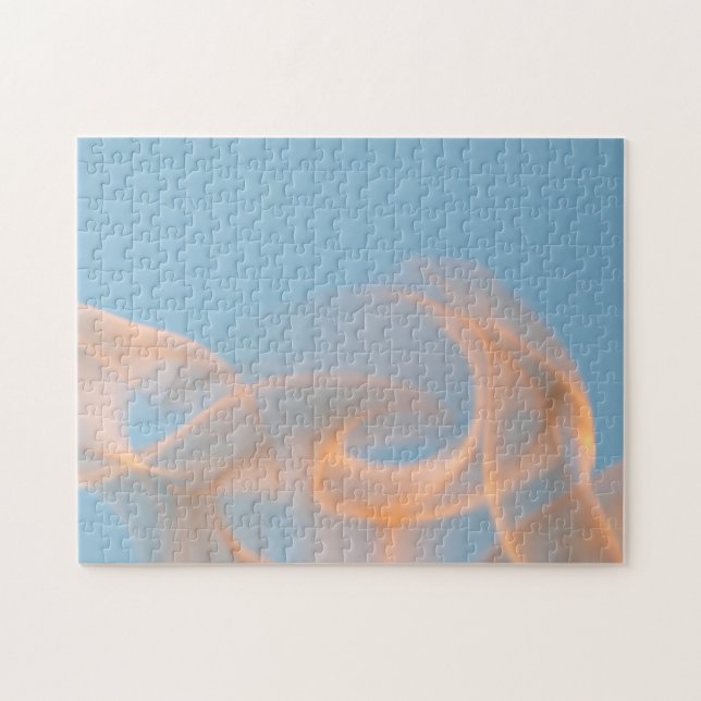 Puzzle Beau feu romantique Flames photo bleu (Horizontal)