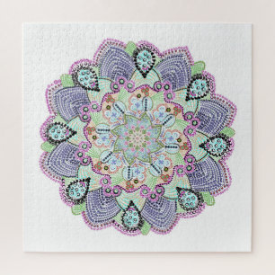 Puzzle Beau Jardin Doily Mandala Art