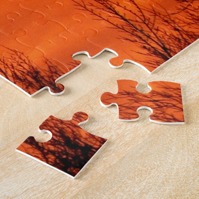 Puzzle Beau lever de soleil orange au Kansas (Côté)